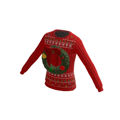 Ultimate Ugly Christmas Wreath Sweater