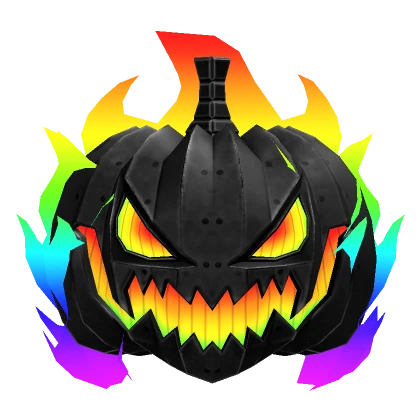 Rainbow Atomic Horseman Helmet