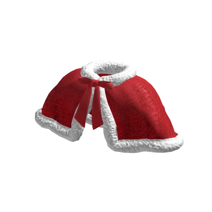 Sparkle Red Christmas Cloak