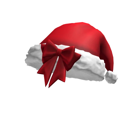 Christmas Santa Hat w/ Bow