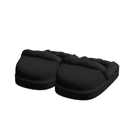 Cozy Winter Slippers - Black