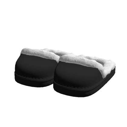 Cozy Winter Slippers - Black