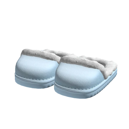 Cozy Winter Slippers - Baby Blue