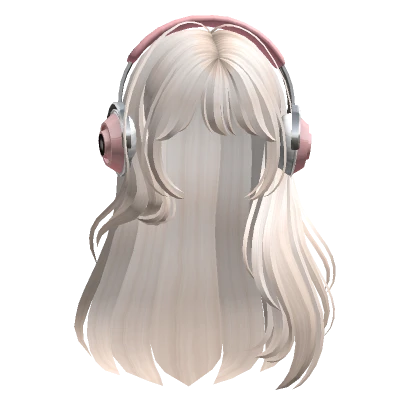 Straight Hair with Headphones(Beige)