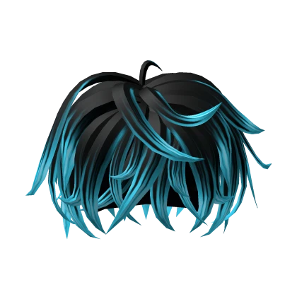 Messy Fluffy Edgar Stylish [Black To Blue]