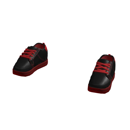 Everyday Skate Sneakers - Black & Red