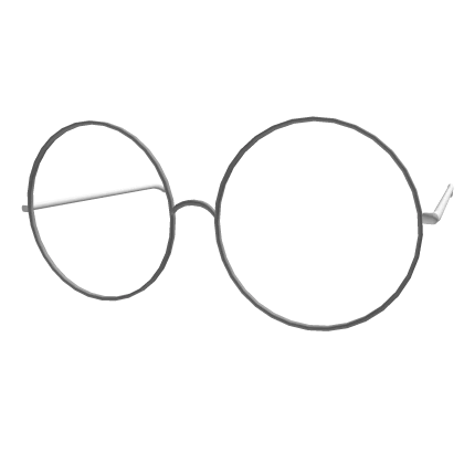 Low Round Glasses White