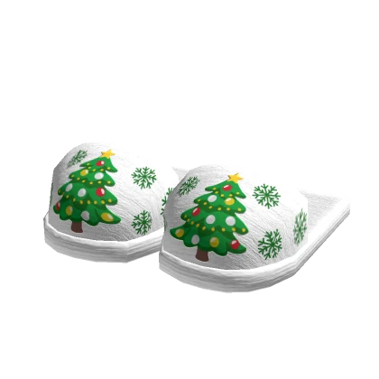 Cute Christmas Tree Slippers 🎄