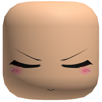 Angry Chibi Face [Beige]