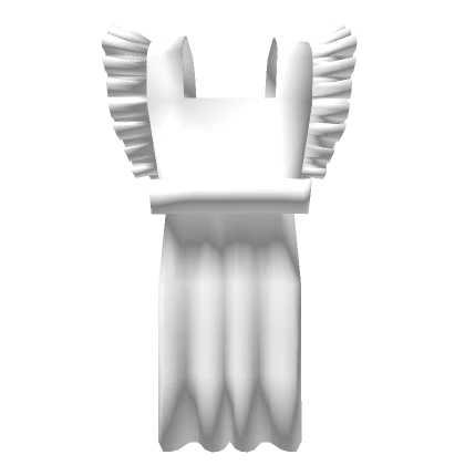 (3.0) White maid apron