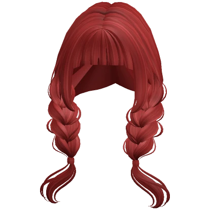 Cottage Core Braids ( Red )