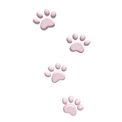 ♡ kawaii paw prints aura pink