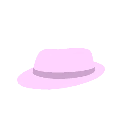 Pastel Pink Neon Glow Fedora