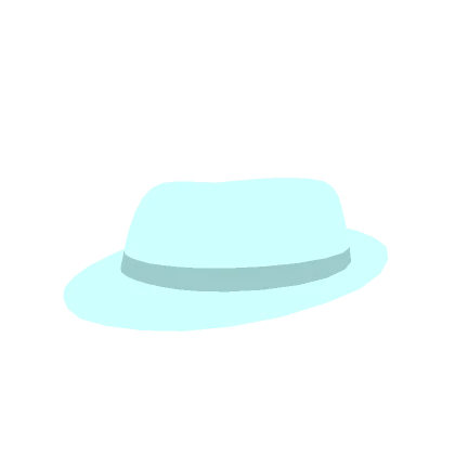 Pastel Blue Neon Glow Fedora