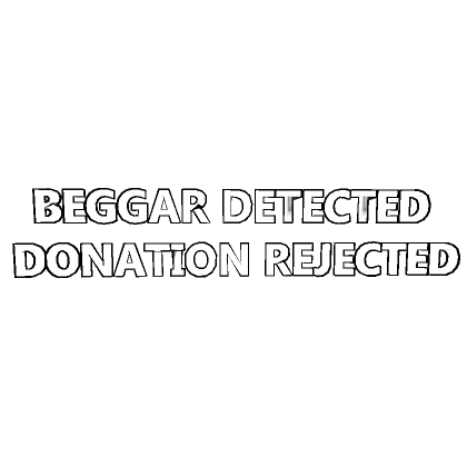 Beggar Detected Donation Rejected