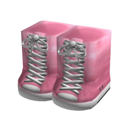 Y2K Knee High Shoes Pink