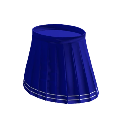 Pleated Anime Skirt - Blue