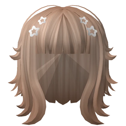 Kawaii Layered Short Hair w/ Stars Blonde