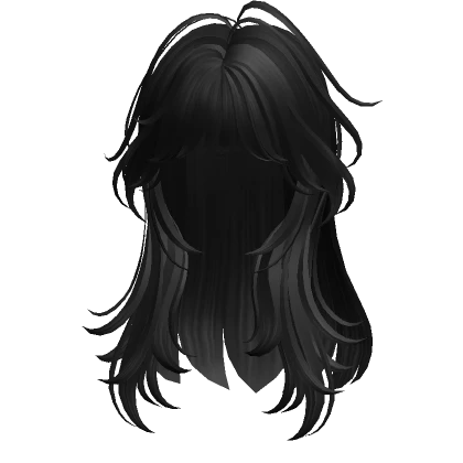 Layered Hair w/ Bangs(Black)