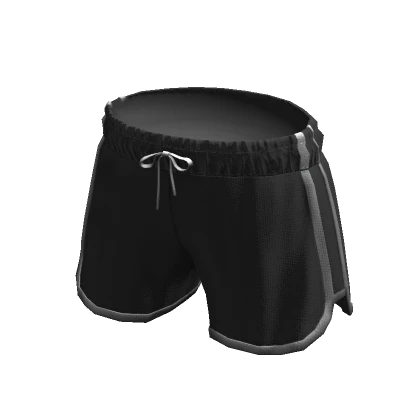 Athletic Loose Gym Drawstring Shorts Black