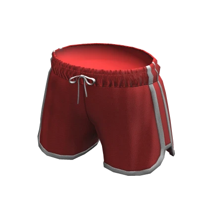 Athletic Loose Gym Drawstring Shorts Red