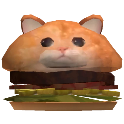 Silly Cute Burger Cat