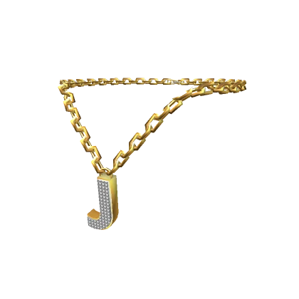 Gold Letter "J" Chain - R6, 2.0-3.0 male Initial