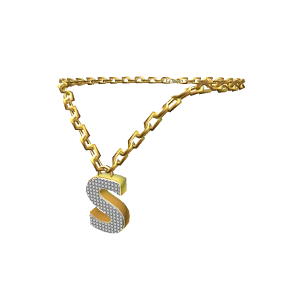 Gold Letter "S" Chain - R6, 2.0-3.0 male Initial