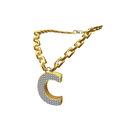 Gold Letter "C" Chain - 3.0 woman Initial Necklace