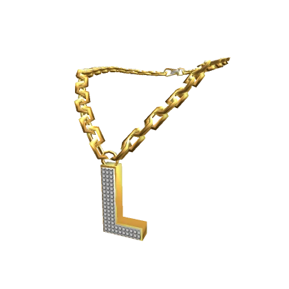 Gold Letter "L" Chain - 3.0 woman Initial Necklace