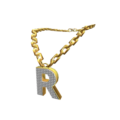 Gold Letter "R" Chain - 3.0 woman Initial Necklace