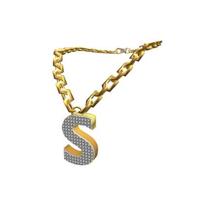 Gold Letter "S" Chain - 3.0 woman Initial Necklace