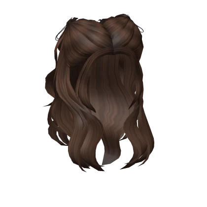 Half-Up Half-Down Wavy Pigtails in Brown