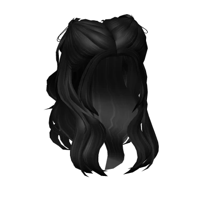 Half-Up Half-Down Wavy Pigtails in Black