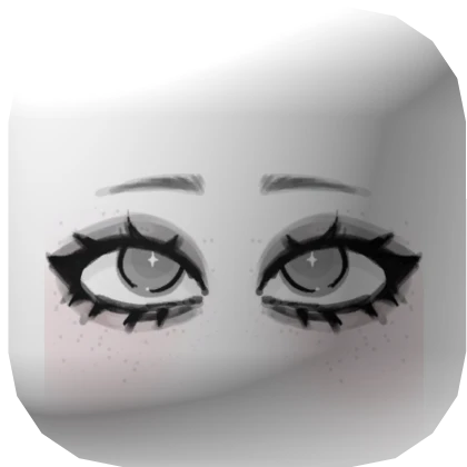 Grey Sparkle Eyes Face