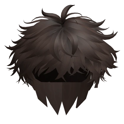 Messy Spiky Fluffy Hair in Brown