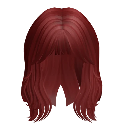 Red Short Messy Bang