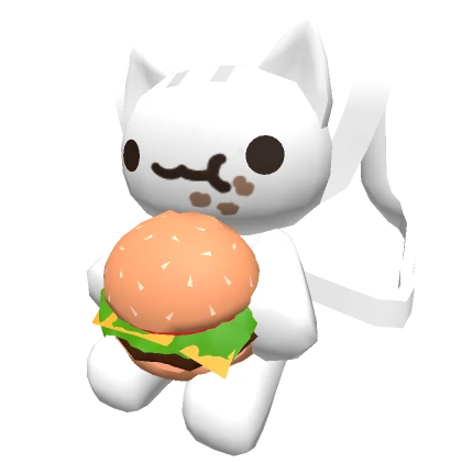 Cute Burger Kitty Plushie Backpack 1.0