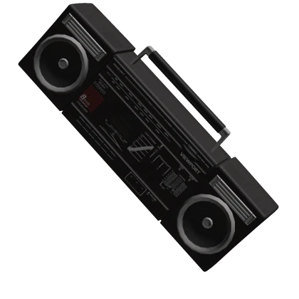 Comically-Oversized Vintage Boombox