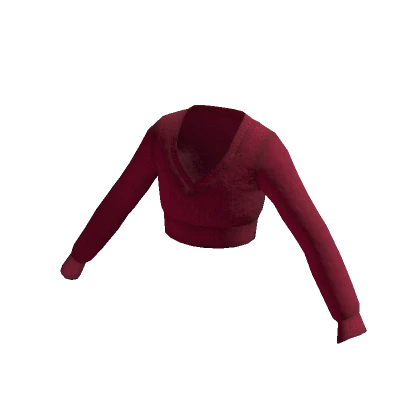 Red Cropped Sweater