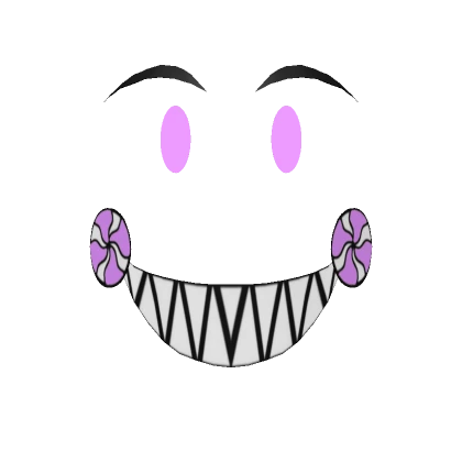 Glowing Lavender Jolly Jester Face