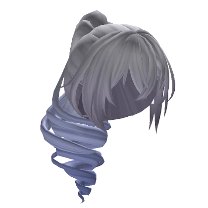 Silver Gamer Ponytail