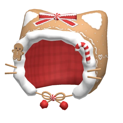 ♡ christmas gingerbread kawaii cat hood