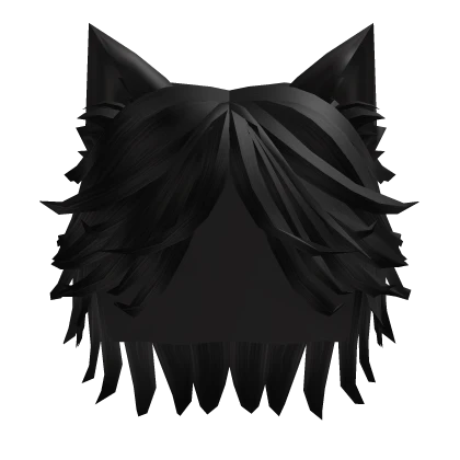 Black Messy Cat Hair