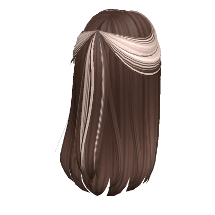 Two-Tone Cottage Girl Hair (Brown & Platinum)