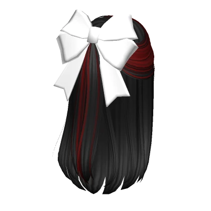 Two-Tone Cottage Girl Hair (Black & Red)