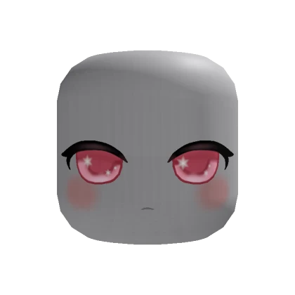 🍀Animated Chibi Sparkle Calm Face (Pink)