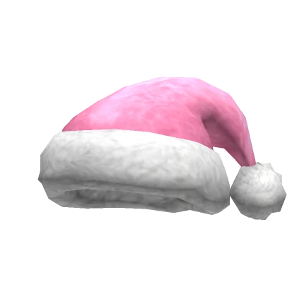 Fuzzy Fluffy Santa Christmas Hat (Pink)