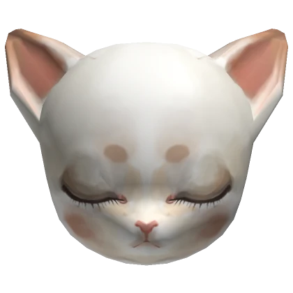 Cute Porcelain Cat Doll Head Face