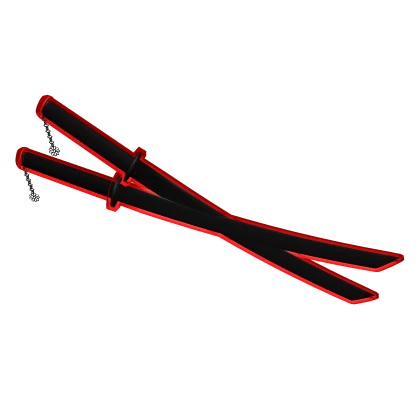 Red Dual Cyberpunk Katana [Waist]